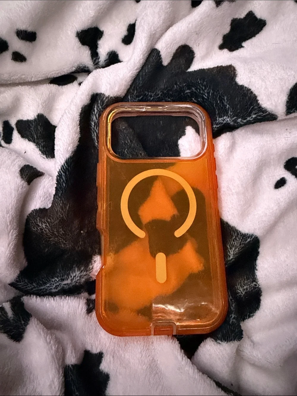 Apple Orange MagSafe-Compatible Clear iPhone Case